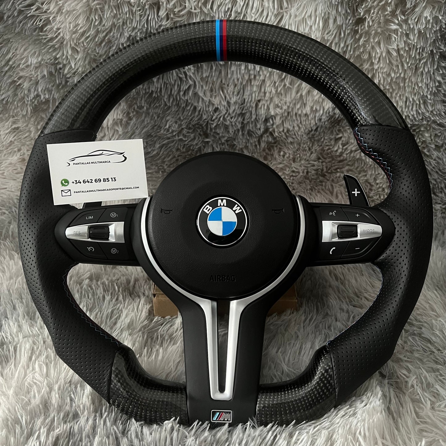 Volante bmw serie F Carbono